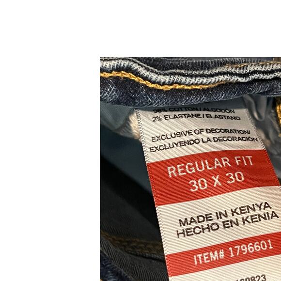 Wrangler Regular Fit Jeans Mens 30x30 - Picture 4 of 4